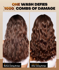 Srripo deep-conditioning application illustrating nourishing use