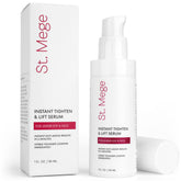 St. Mege Face Lift Cream tube close-up showing smooth texture for instant tightening