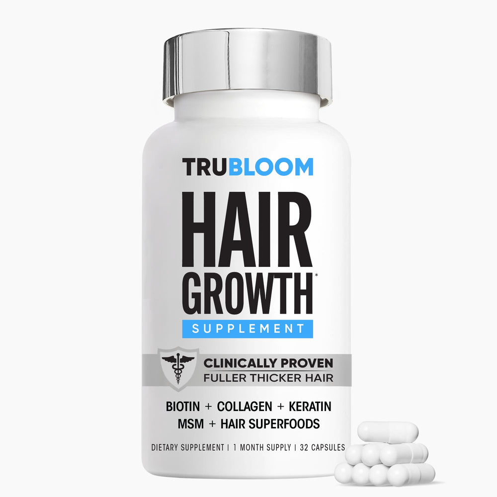 St. Tropica Tru Bloom bottle front for fuller hair support.