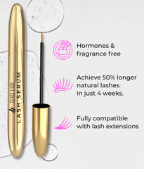 Stacy Lash Growth Serum eyebrow application shows brow use for fullness.