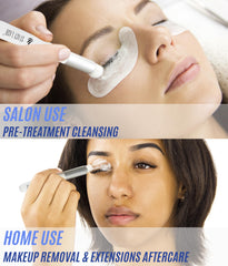 Stacy Lash lash brush and mascara brush set for precise at-home cleansing.
