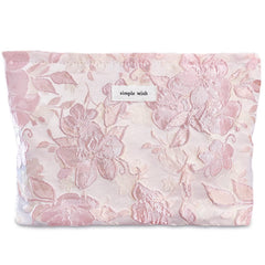 STARDW aesthetic floral makeup bag with smooth zipper for secure, travel-ready storage.