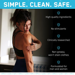 SteelFit Firming Body Lotion massaged into legs for toning