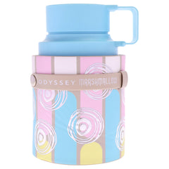 Sterling Parfums Odyssey Marshmallow Gourmand Edition cap closeup highlights premium packaging.