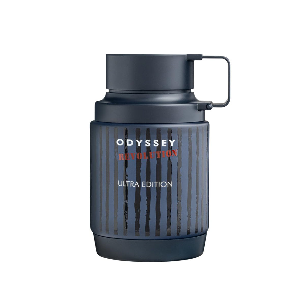 Sterling Parfums Odyssey Ultra Edition bottle showing bold, long-lasting masculine fragrance.