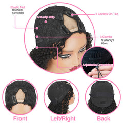 Sterly V Part Wig breathable cap ensures all-day comfort