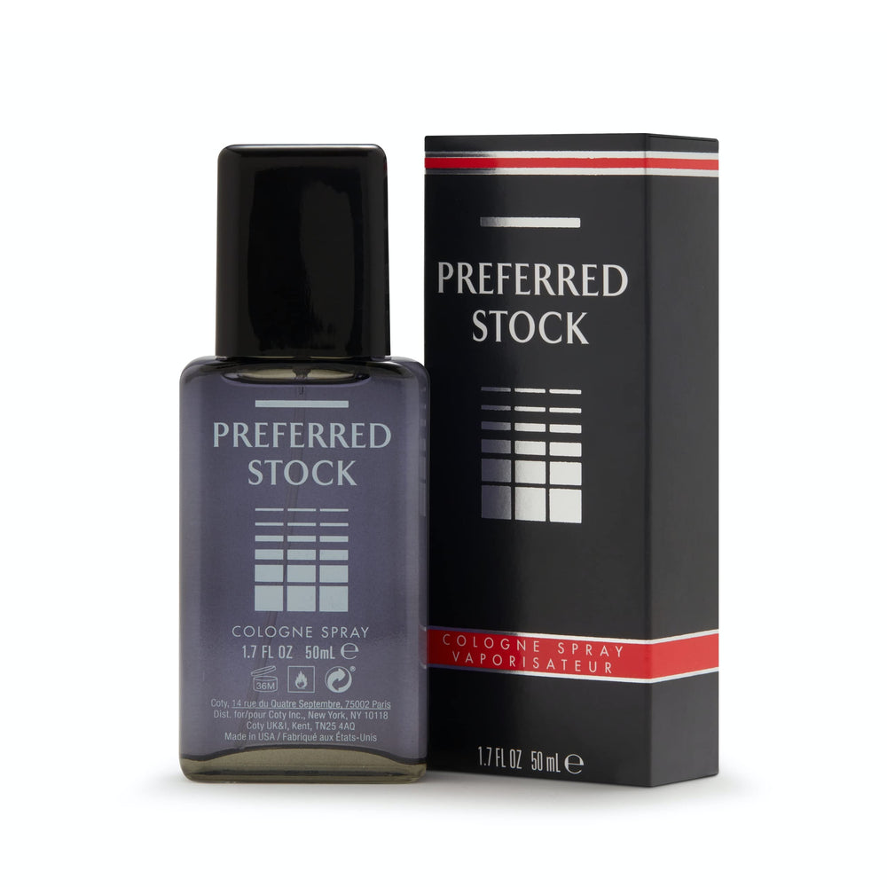 Stetson Preferred Stock bottle front—rugged, masculine fragrance for everyday wear.