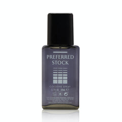 Stetson Preferred Stock bottle top view—compact spray for travel and on-the-go use.