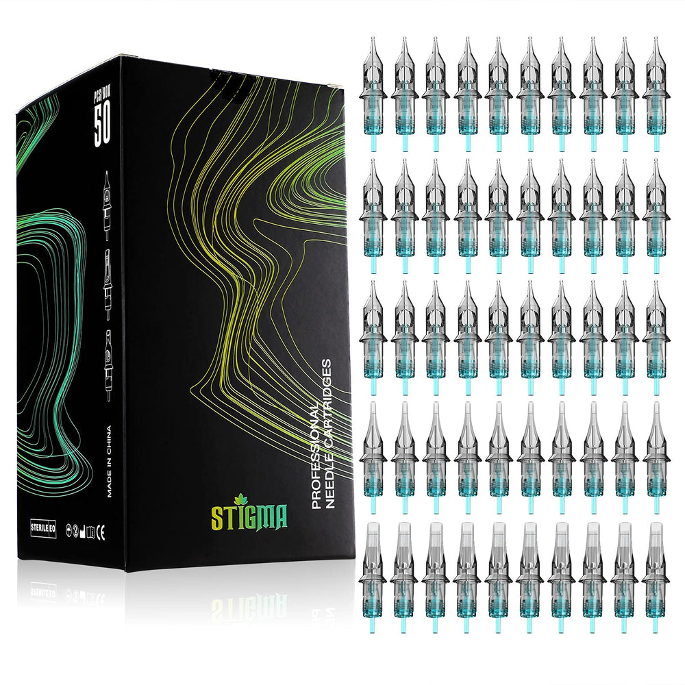 STIGMA Aquamarine Knight 1203RL cartridge for precise liner detailing.