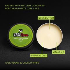 Stretch It Balm texture swirl shows silky, velvety formula.
