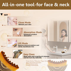 Strict Lymphatic Contour Face Brush three-dimensional head aligns with jawline for precise contouring