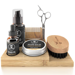 Striking Viking beard kit organizer bamboo keeps grooming essentials neatly stored for daily use.