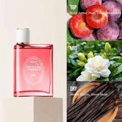 Sttes Perfume 400# June Flower Fruit middle notes showcase jasmine and orchids for a lush bloom.