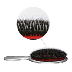 STYLANCE nylon and boar bristles detail shows versatile detangling on various hair types