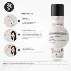Style Edit Root Concealer bottle side angle showing portability.