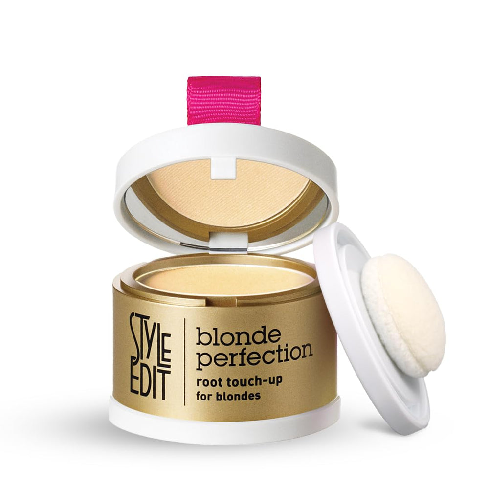 Style Edit Root Touch Up Powder compact enables quick root concealment on the go.