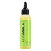 Style Factor LockBOOSTER bottle front view emphasizes lightweight hydration for scalp