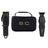 Stylecraft Flex Trimmer and Rebel Clipper in travel case for on-the-go styling convenience