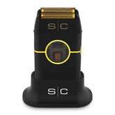 StyleCraft Instinct metal cordless shaver front view for precise quick grooming.