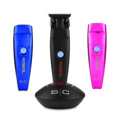 Stylecraft Rebel trimmer motor SPM view emphasizes 7,500 strokes per minute for bulk removal.