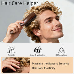 STYLEMATE scalp-friendly boar bristles seal ends and reduce breakage.