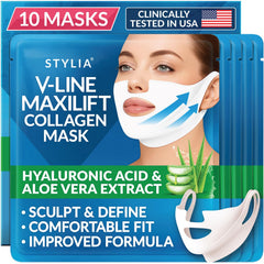 Stylia MaxiLift mask defines the jawline with enhanced contouring.