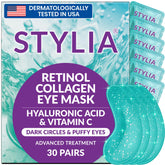 Stylia Under Eye Patches application closeup for refreshed under-eye area