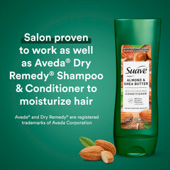 Suave shampoo close-up showing creamy lather for smooth cleansing.