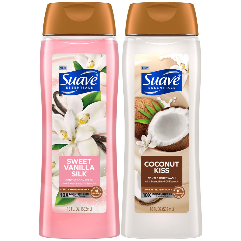 Gel de ducha Suave vainilla seda: aroma envolvente para piel suave.