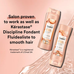 Suave Keratin Conditioner bottle detangles and softens dry hair