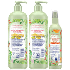 Suave Kids conditioner bottle highlighting detangling for defined curls
