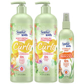 Suave Kids shampoo bottle showing curls-friendly formula for gentle cleansing of curly hair