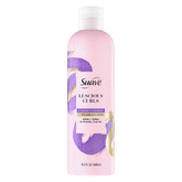 Suave Luscious Curls Conditioner bottle pour shows detangling for curly hair