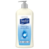 Suave Skin Solutions Advanced Therapy bottle front showing 24-hour moisturization promise