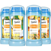 Suave Tropical Paradise antiperspirant bottle for everyday freshness.