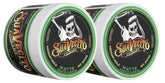 Suavecito Pomade Matte 2-pack tub front for durable matte finish and easy styling.