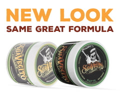 Suavecito Pomade Matte hair texture natural look with matte finish and texture.