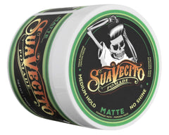 Close-up of hands applying Suavecito Pomade Matte for effortless control