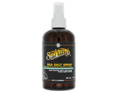 Suavecito Sea Salt Spray bottle close-up with natural texture and light hold.
