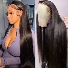 Subella HD lace front wig 26-inch front view shows natural hairline and seamless blend.