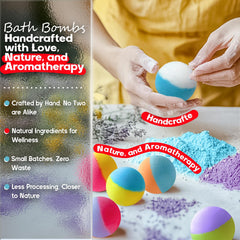 SudsyRoar organic natural ingredients bath bombs provide gentle, skin-friendly fizz for a spa-like soak.