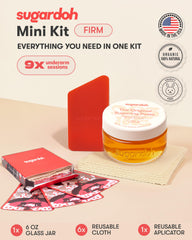 Sugardoh reusable applicator for precise sugar waxing application.