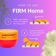 Sugaring Labs Firm paste used on Brazilian underarms for smooth removal.