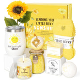 Suhctuptx Sunshine Box front showcases a cheerful gift that brightens her day.