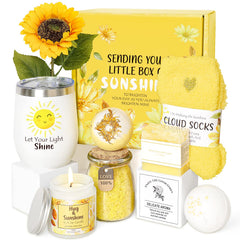 Suhctuptx Sunshine Box front showcases a cheerful gift that brightens her day.