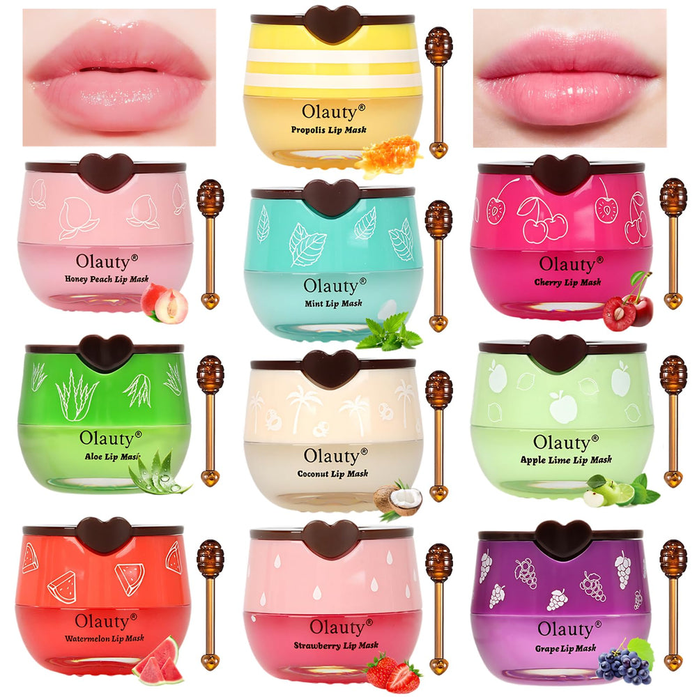 Sulily Bee Lip Balm Honey Pot Jar shows nourishing honey formula and overnight moisture