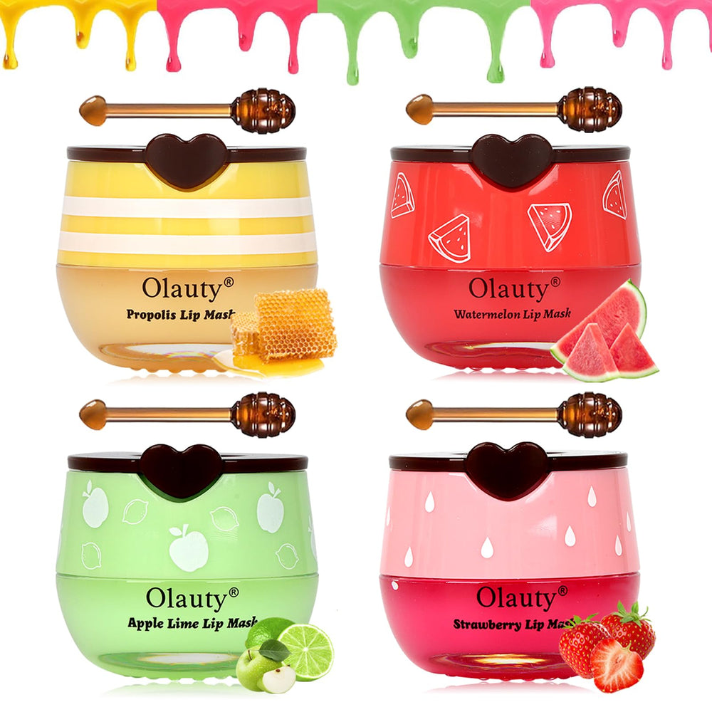 Sulily Bee Lip Balm Honey Pot Strawberry offers nourishing strawberry extracts for smooth lips.