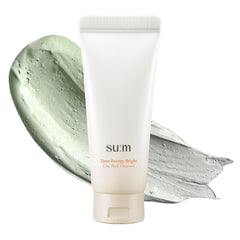 SU:M One Minute Clay Mask foaming texture for gentle cleansing and exfoliation.