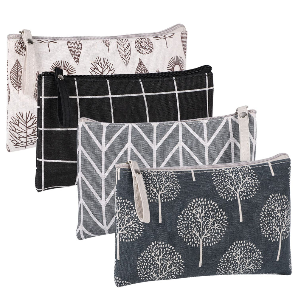 SUMAJU canvas cosmetic bag with pattern design, ideal for organizing daily essentials.