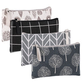 SUMAJU canvas cosmetic bag with pattern design, ideal for organizing daily essentials.
